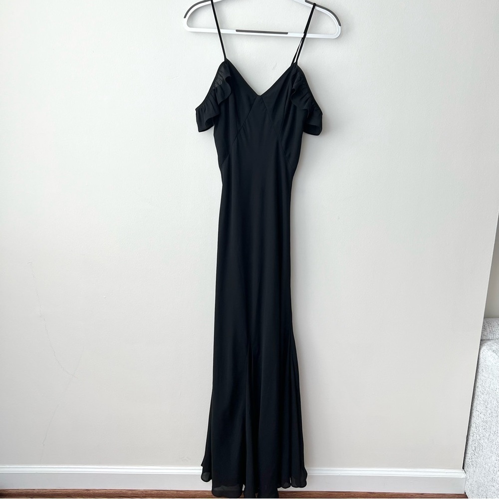 Tularosa Drop Shoulder Maxi Dress Black